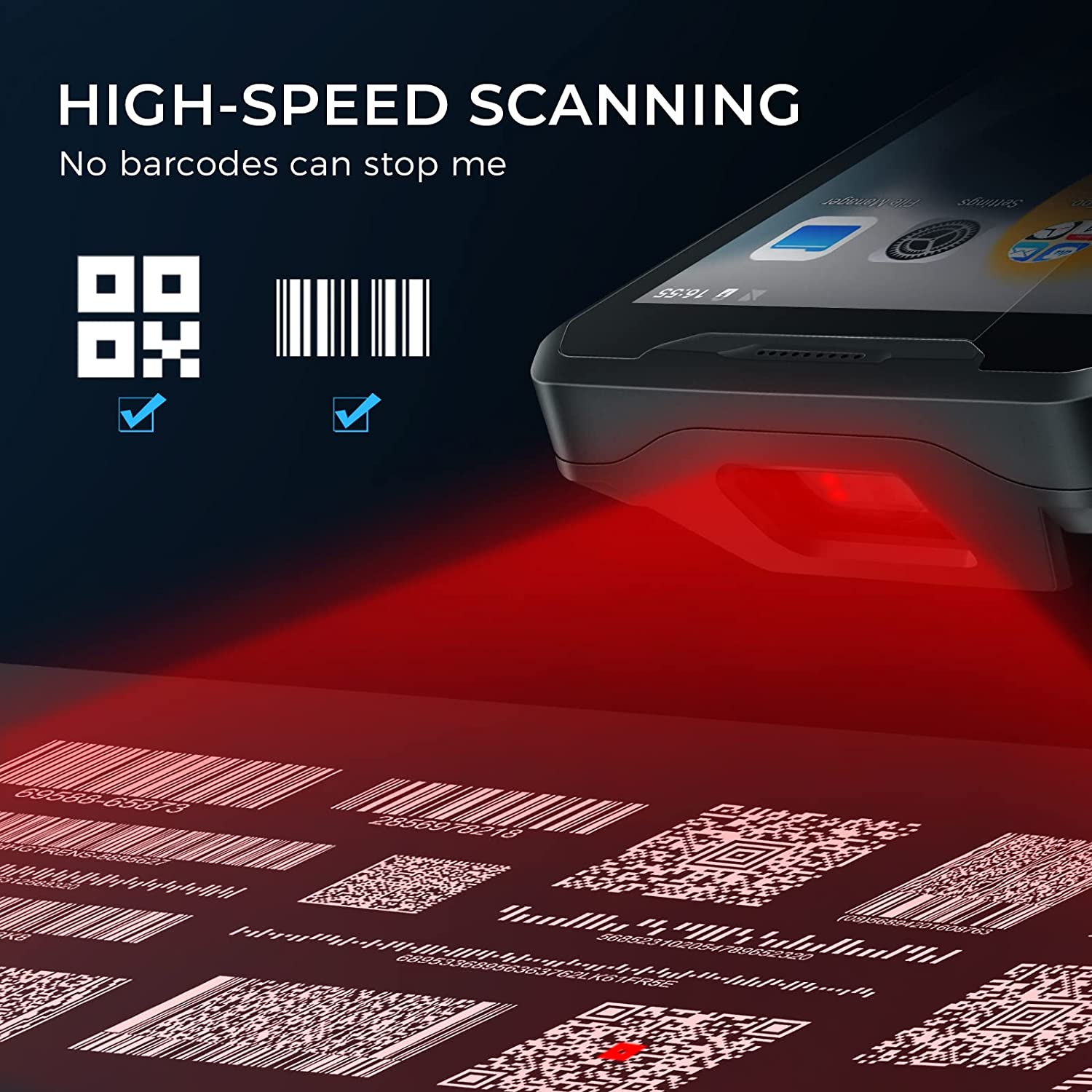Android 9 4G Ruggedized Wirele - Barcode Scanner 2D ulasan dan harga