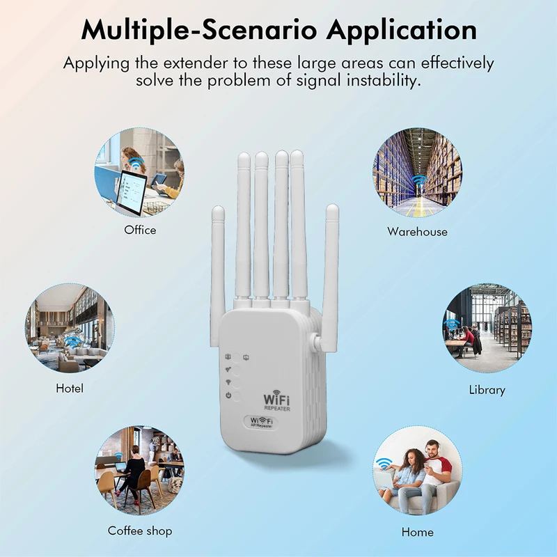 Regaton 1200Mbps 5GHz WiFi Rep - Wifi Range Extender ulasan dan harga