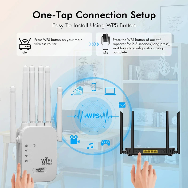 Regaton 1200Mbps 5GHz WiFi Rep - Wifi Range Extender ulasan dan harga