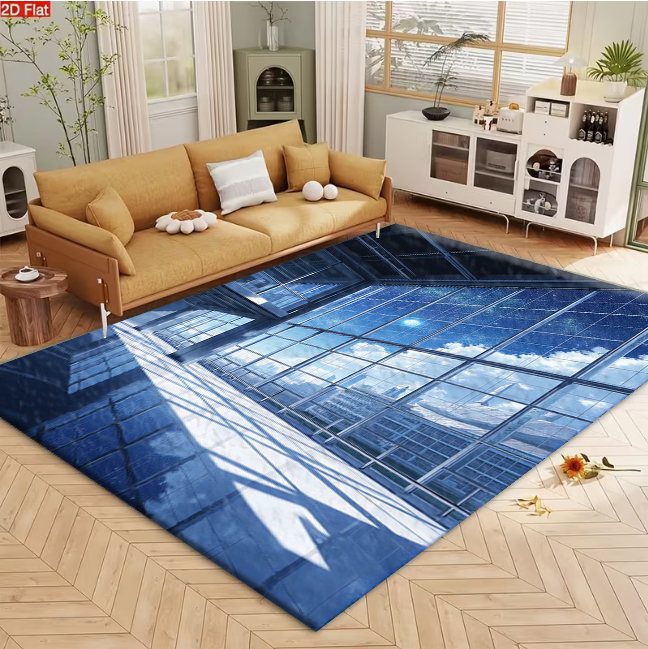 High-Tech Building View Carpet - Office Tech Decor ulasan dan harga