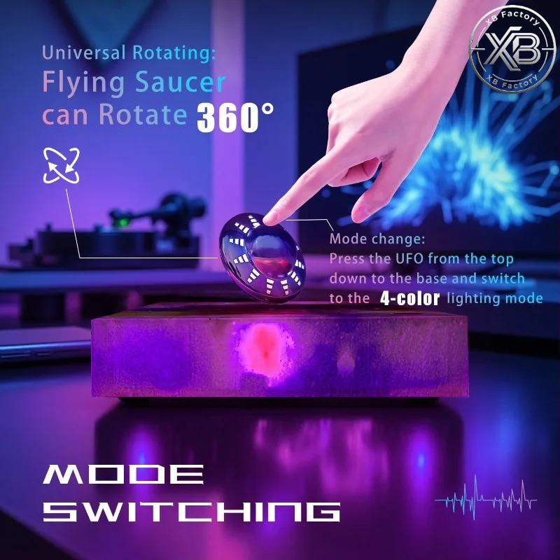 Levitating UFO Lamp Floating 3 - Office Tech And Gadgets ulasan dan harga