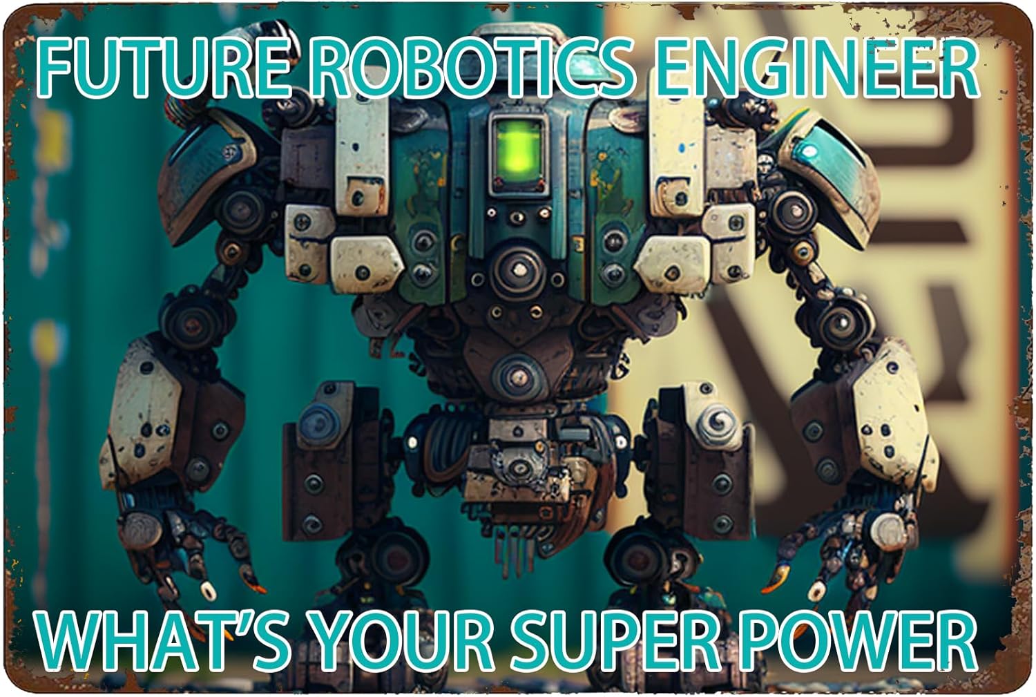 Robotics Engineer Metal Sign 8 - Office Tech Decor ulasan dan harga