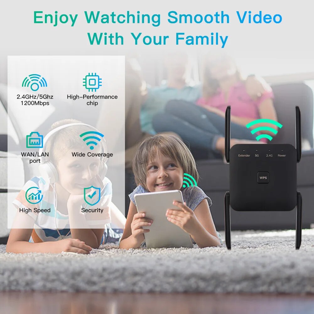 WiFi Repeater 1200Mbps 2.4GHz/ - Wifi Range Extender ulasan dan harga