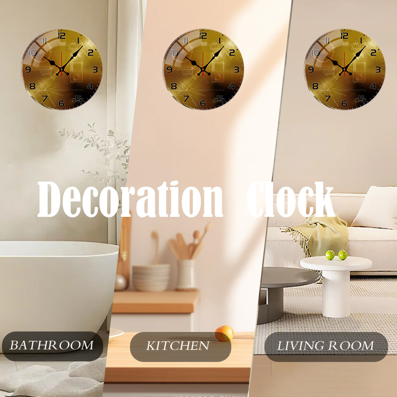 Tech Style Round Silent Acryli - Office Tech Decor ulasan dan harga