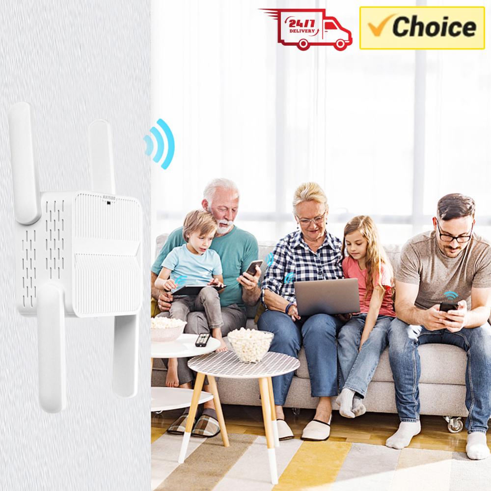 WiFi 6 Repeater Extender 1500M - Wifi Range Extender ulasan dan harga