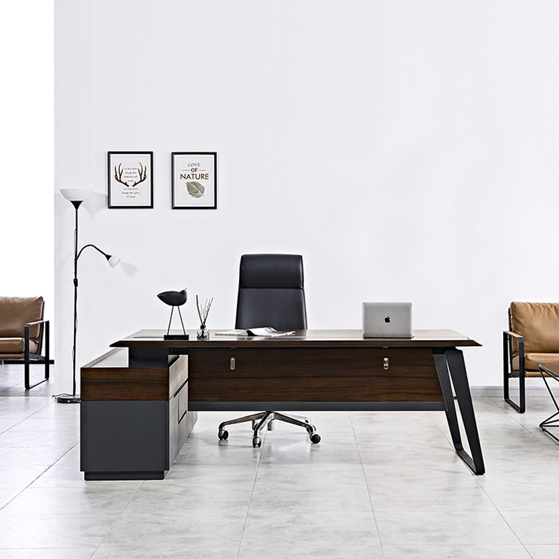 Modern Luxury Wooden Office De - Office Tech Furniture ulasan dan harga
