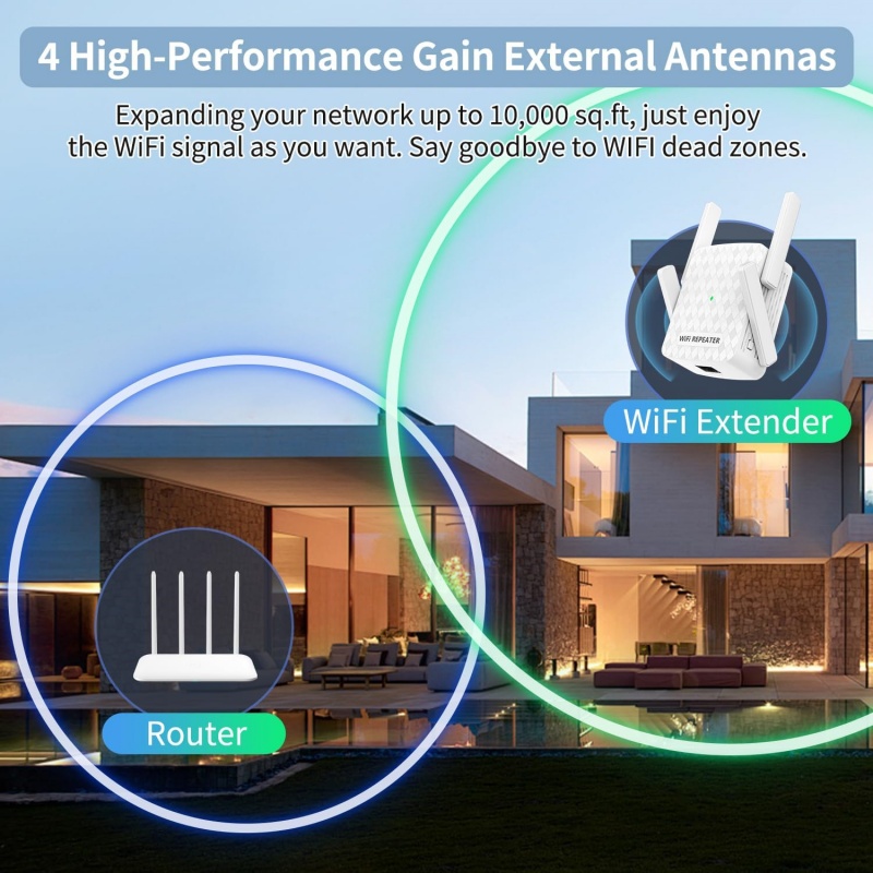 1200Mbps Wireless Wifi Extende - Wifi Range Extender ulasan dan harga