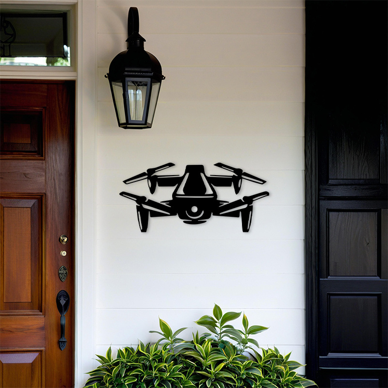 2D Flat Drone Iron Wall Art Bl - Office Tech And Gadgets ulasan dan harga