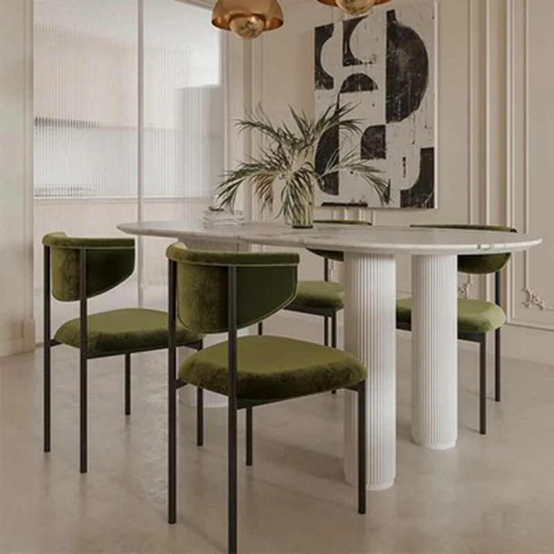 Luxury Retro Modern Dining Cha - Office Tech Furniture ulasan dan harga