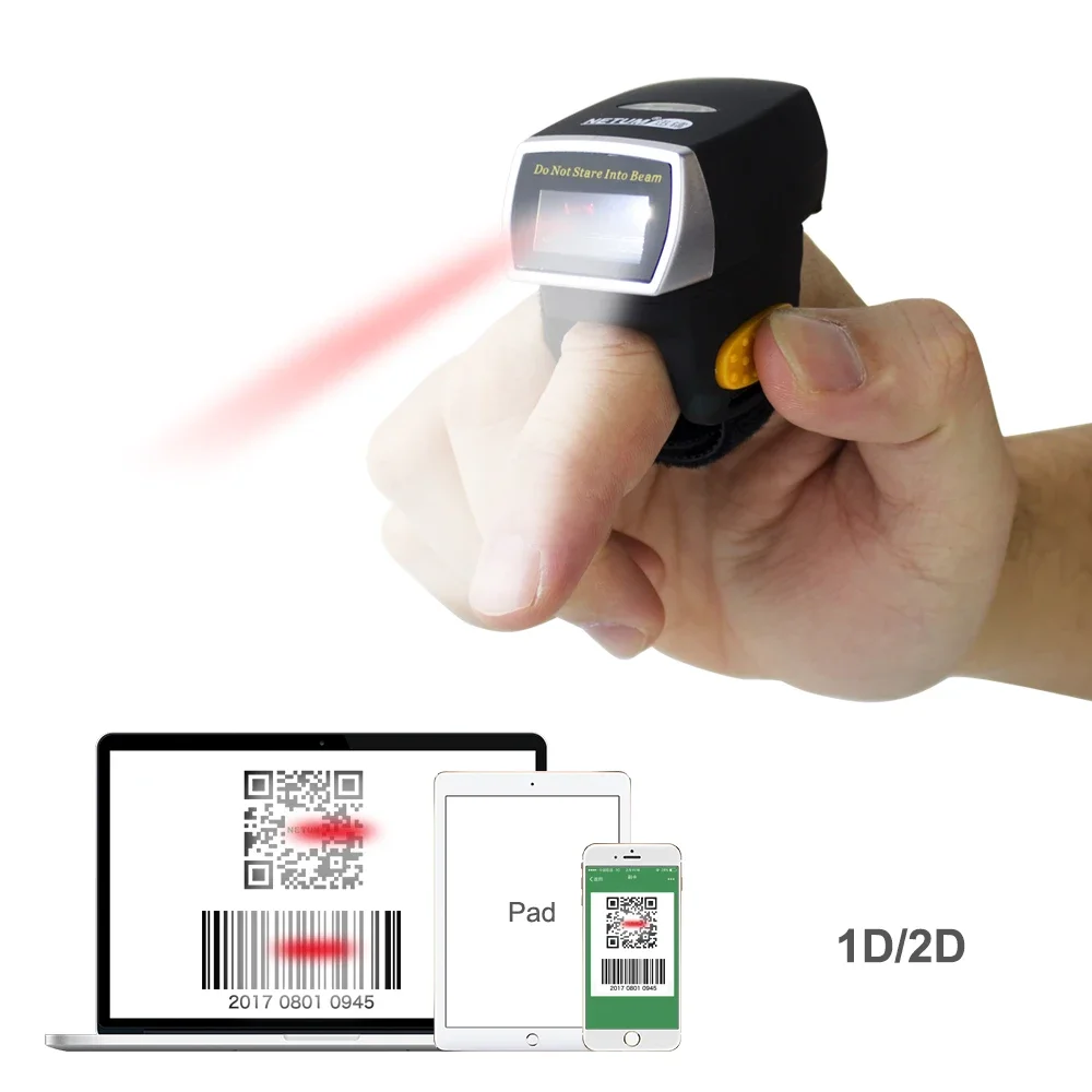 NEW Netum Mini Finger Ring Bar - Barcode Scanner 2D ulasan dan harga
