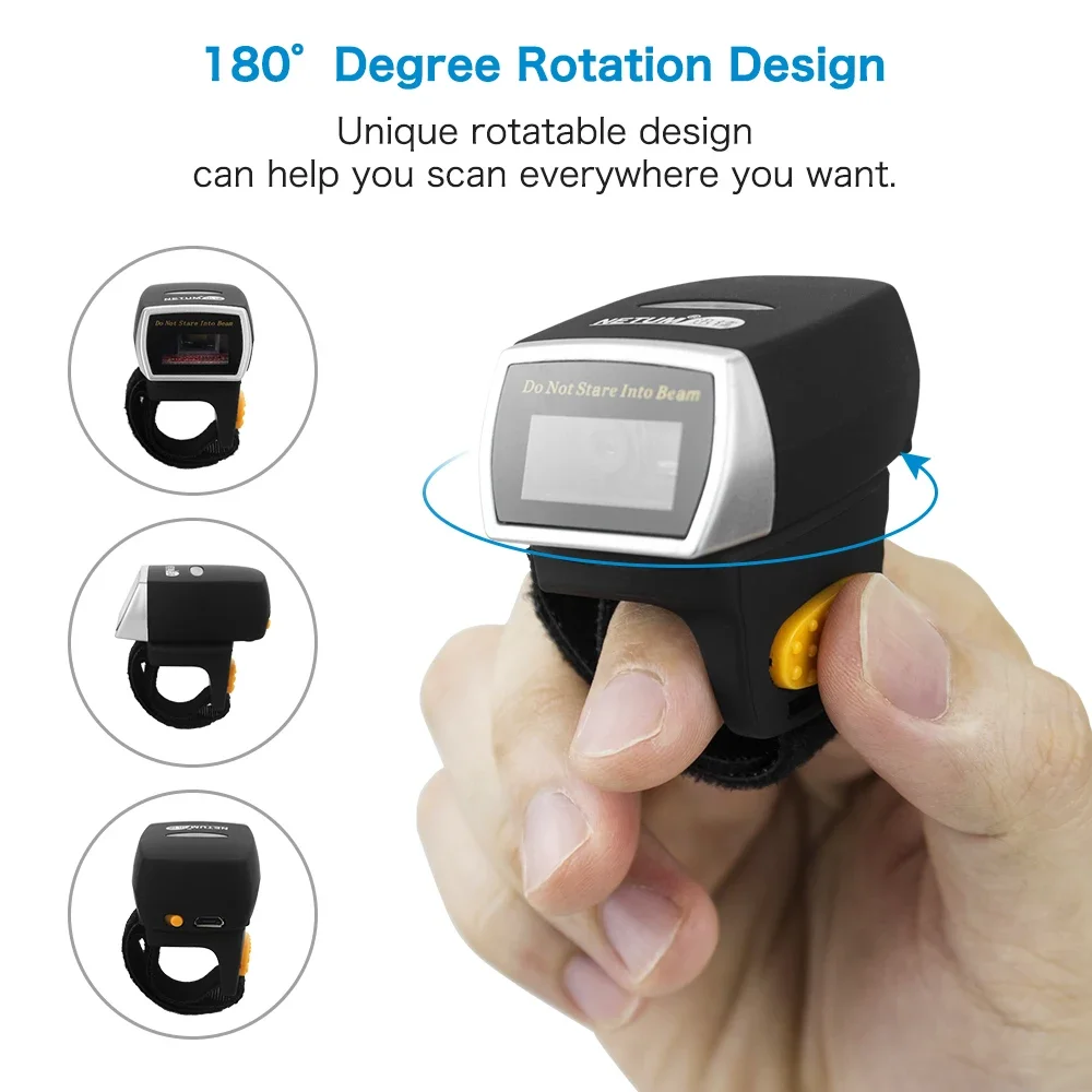 NEW Netum Mini Finger Ring Bar - Barcode Scanner 2D ulasan dan harga