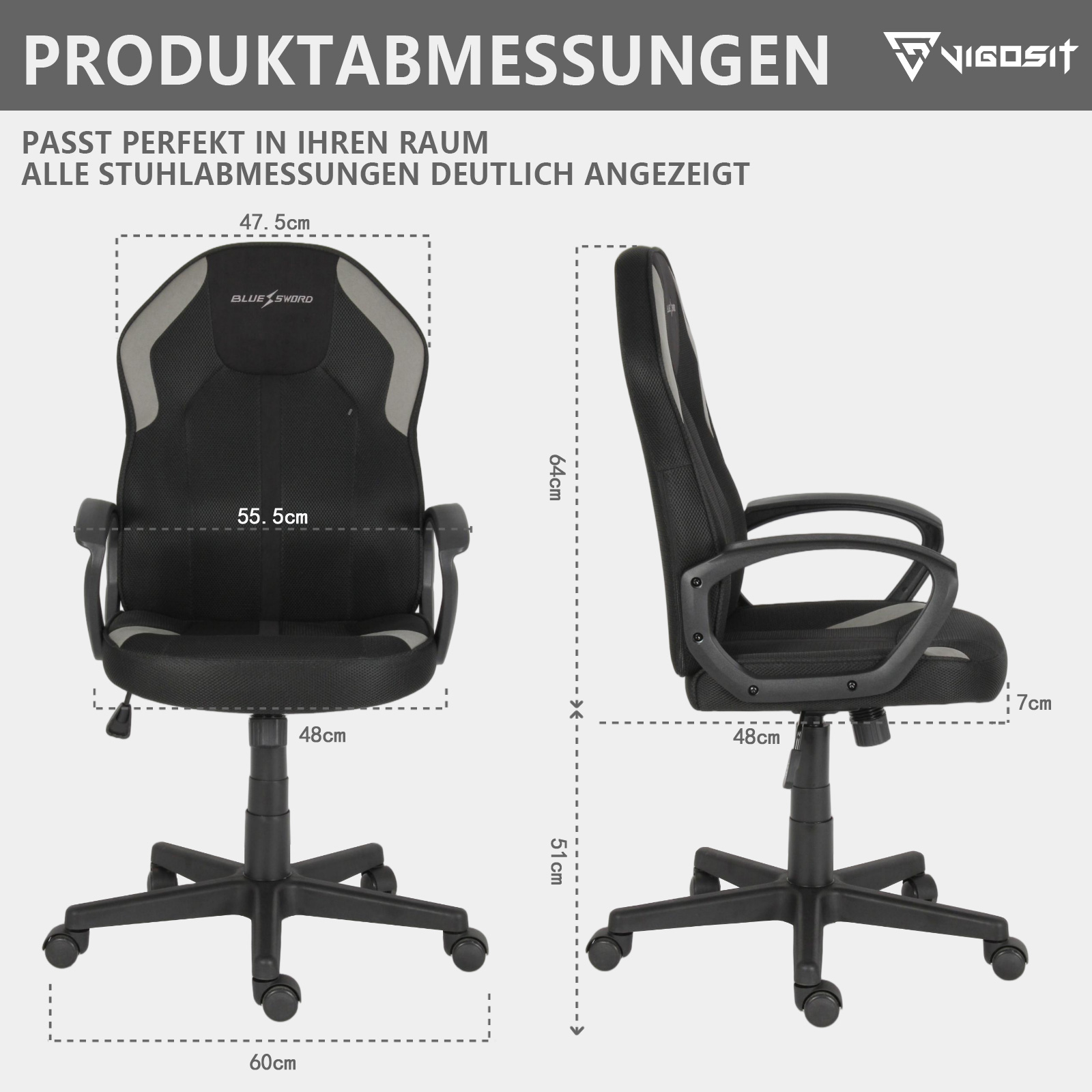 Vigosit Ergonomic Office Chair - Office Tech Furniture ulasan dan harga