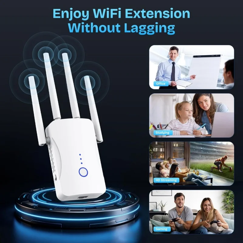 2.4G/5GHz Dual Band WiFi Repea - Wifi Range Extender ulasan dan harga