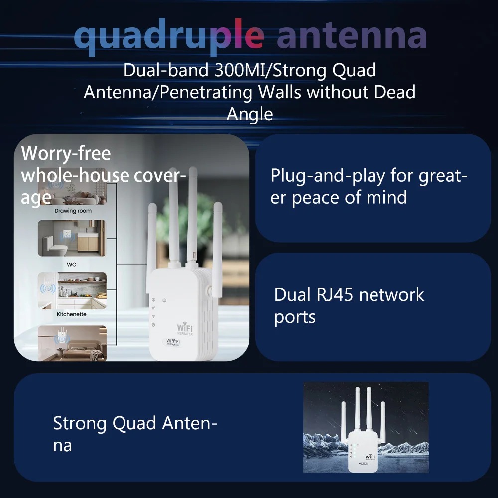 300Mbps Wireless WiFi Repeater - Wifi Range Extender ulasan dan harga